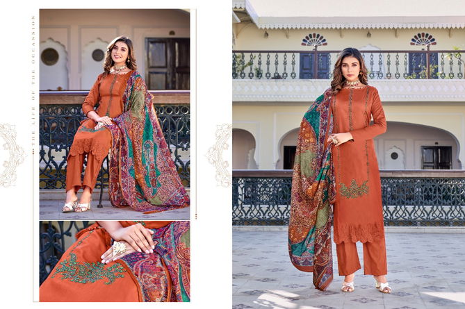 Hermitage Elahe Heavy Casual Wear Printed Wholesale Dress Material Catalog